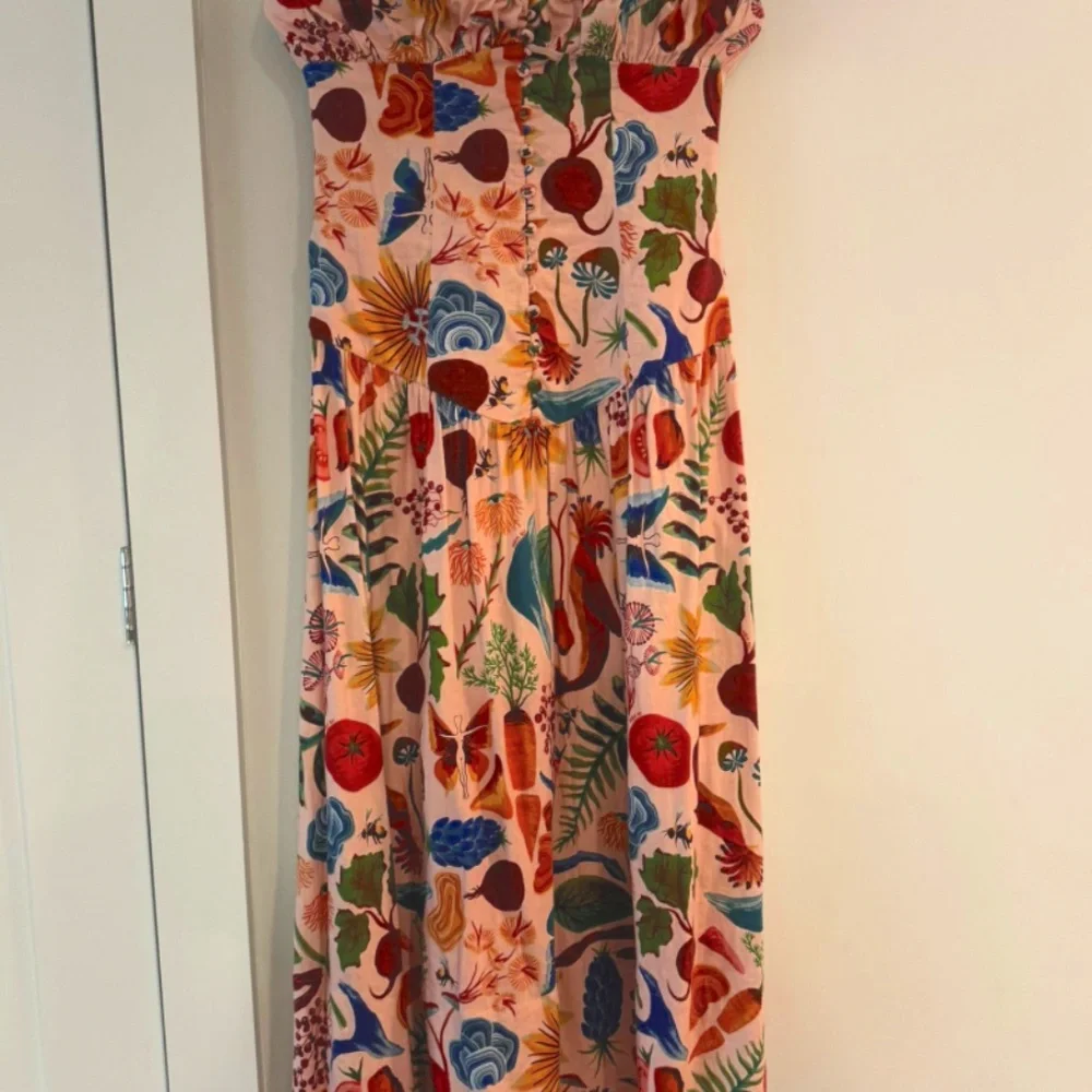 Beige Bright Farm Lenzing™ Ecovero™ Euroflax™ Maxi Dress - FARM RIO - Picture 2 of 4